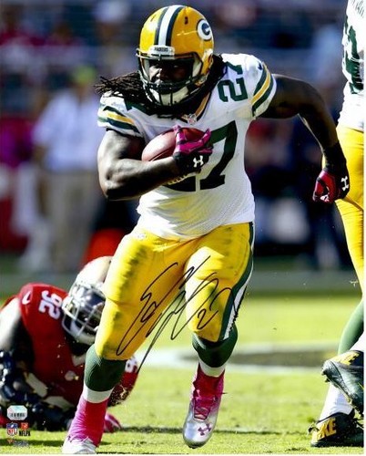 EDDIE LACY GREEN BAY PACKERS ROOKIE FIRMATO AUTOGRAFATO 16X20 FOTO FANATICS COA - Foto 1 di 1