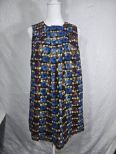 ANNA SUI SLEEVELESS Matalic Mod DRESS