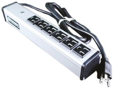 NEMA 5-15R 6 Gang Stromverteiler, 1,8m Kabel, 15A, 120 V RCD geschützt,