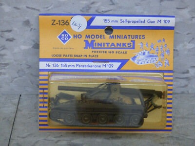 Roco Minitanks 1/87 Modern US M-109 155MM Self Propelled Artillery Lot #689x