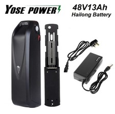48V13Ah Down Tube E-Bike Battery Electric Bicycle Li-ion Pack Lockable USB