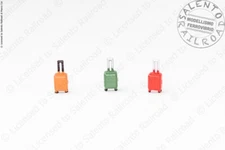Roman Models 50099 Set of 3 Trolley Suitcases in 1:87 Scale H0