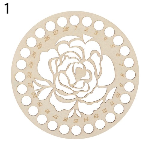 Round Thread Holder Wood Thread Board Embroidery Floss Organizer Cross Stitch - Picture 13 of 14
