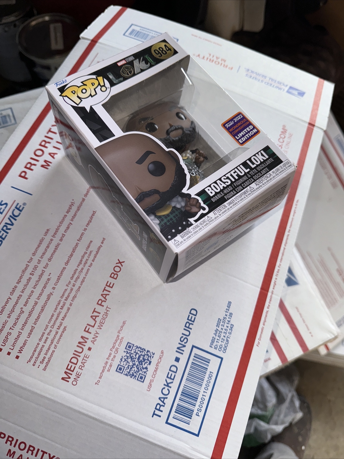 Funko Pop Marvel Studios #984 Boastful Loki Wondrous Convention Le 2022