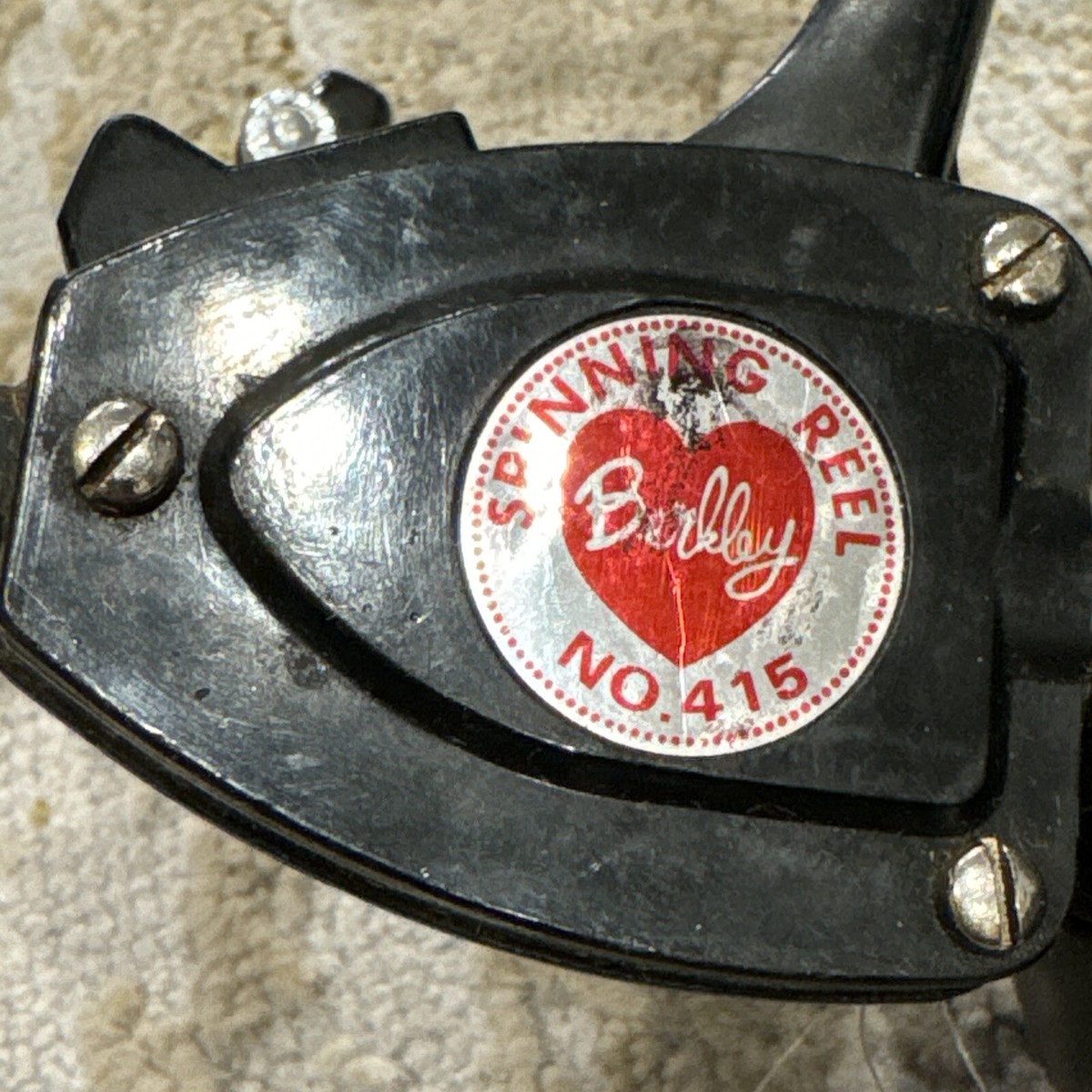 Vintage Berkley No.415 Made In USA From Japan Parts Black Spinning