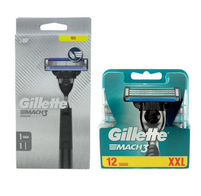 Gillette Mach3 Rasierklingen+Rasierer Wahlweise im Set 4,5,6,8,9,12,13er  New