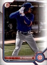 2022 Bowman #BP-64 Ed Howard Chicaco Cubs Baseball Trading Card