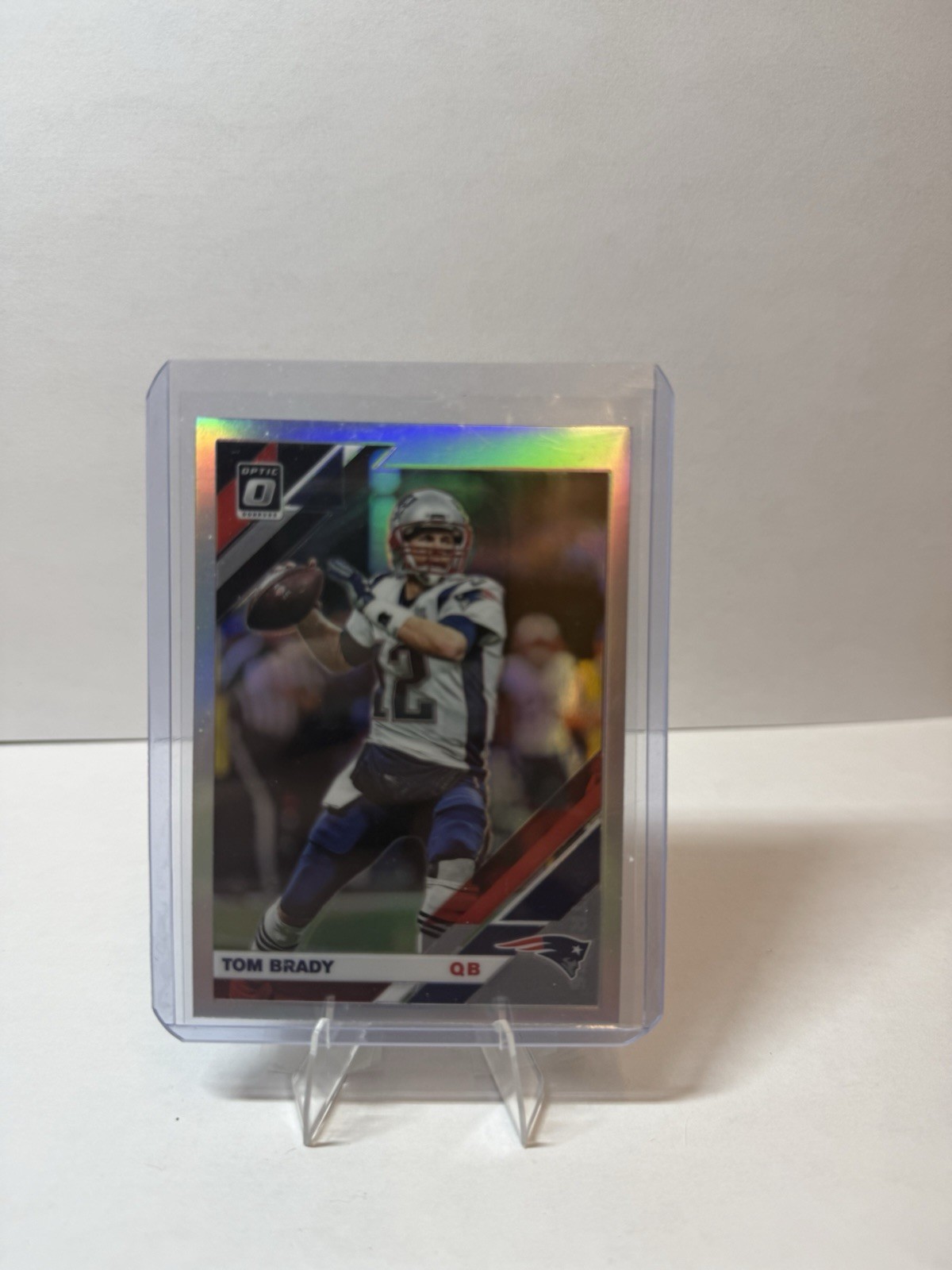 2019 Panini Donruss Optic Tom Brady #63 Silver Holo Prizm Base Card