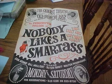 Old Poster Cabaret Theatre Old Absinthe Bar New Orleans Nobody Like A Smartass