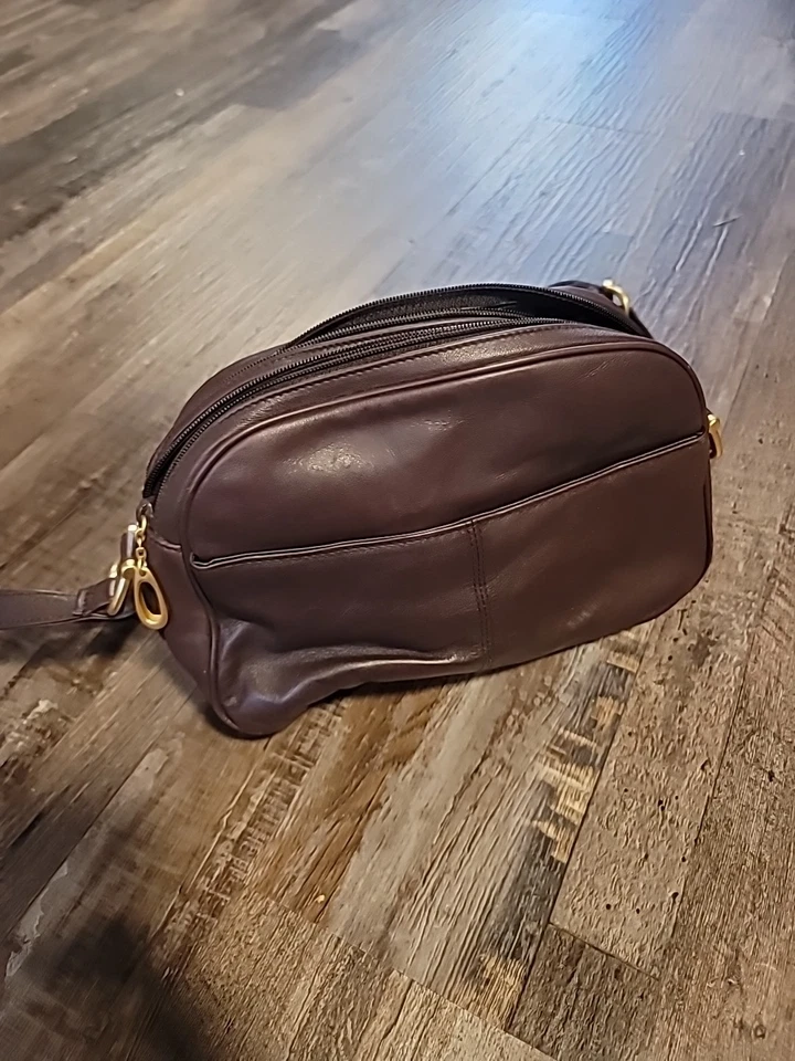 Сумочка женская Valerie Stevens натуральная кожа темно-коричневая - Изображение 2 из 4