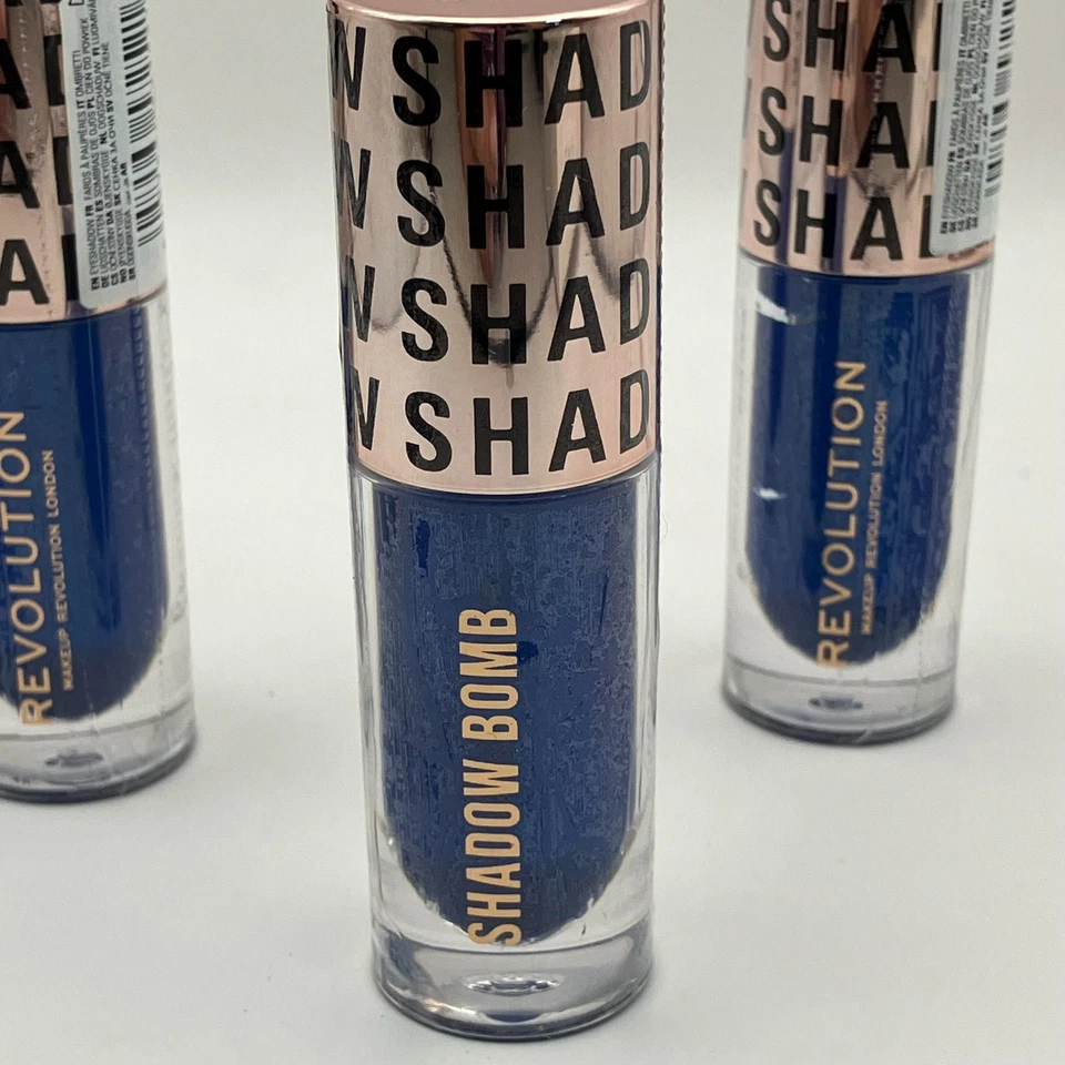 Revolution Shadow Bomb Cream Eyeshadow Dynamic Blue 3Set - UK Brand New - Image 3 of 4