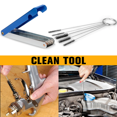 #ad Carburetor Cleaning Kit Carb Dirt Jet Cleaner Tools 13 Needle 5 Wires Brush $5.99