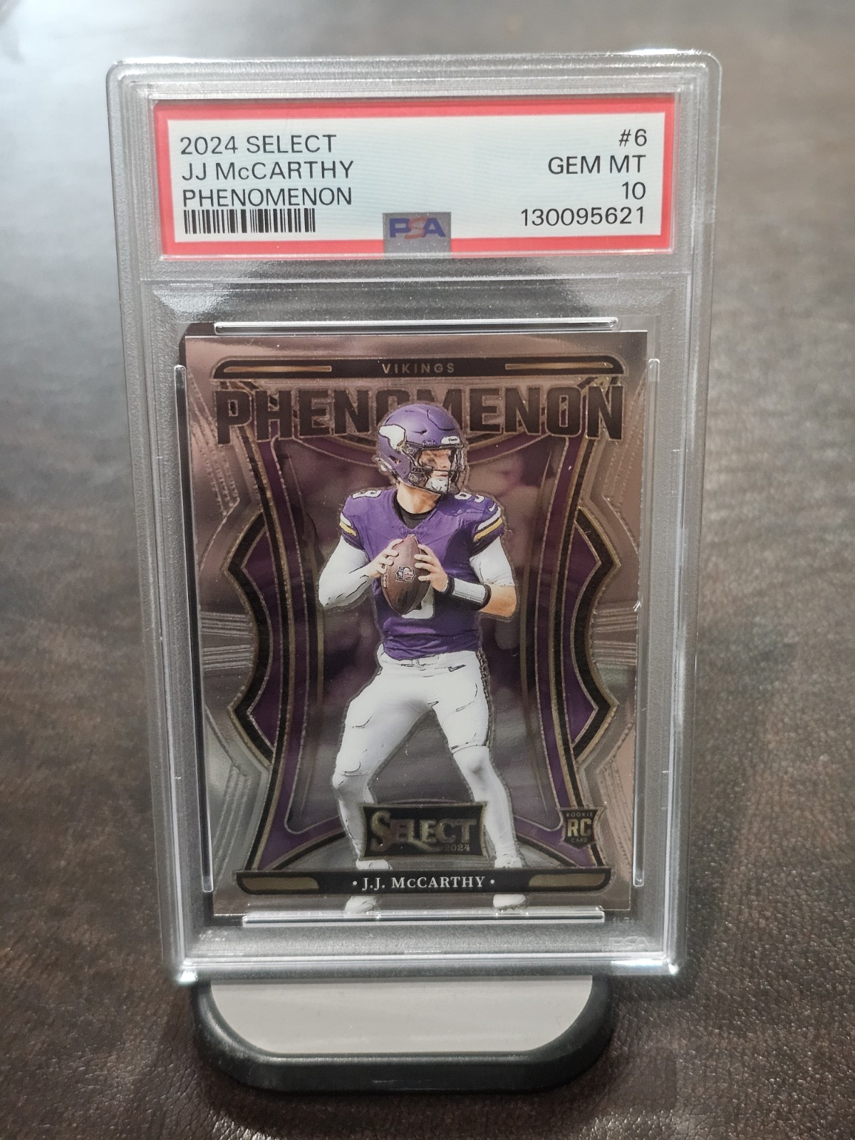JJ McCarthy Panini Select Phenomenon #6 Base