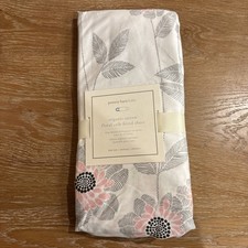 POTTERY BARN BABY PBK FLORAL ORGANIC CRIB FITTED SHEET