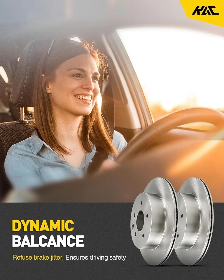 Rotores de freno delanteros para Chevrolet K2500 1988-1998 1992-1999 Chevrolet GMC K1500 Foto 4 de 4