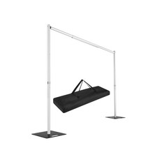 Pipe and Drape Backdrop Stand,8ft x 10ft Backdrop Stand, Adjustable Metal Hea...