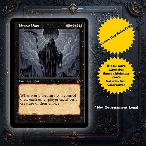 Grave Pact - High Quality Custom Art Playtest card for MTG - Commander EDH