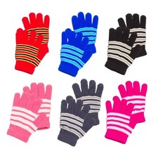 Windproof Full Finger Gloves Winter Sports Cycling Skiing Mittens for Kids