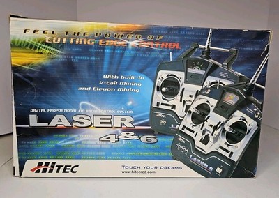 Hitec Laser 4 FM Transmitter Airplane Remote Radio Control System