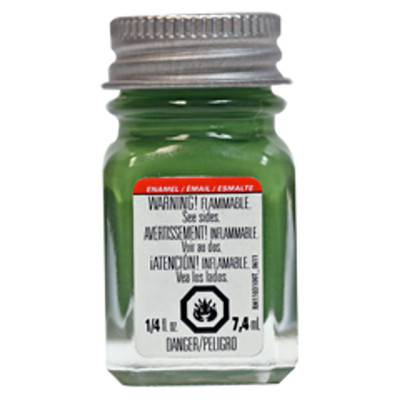 Testors Enamel Gloss and Flat Plastic Model Paint Glass Bottles 1/4 Fl.Oz.
