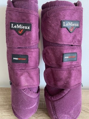 LeMieux ProSport Brushing Boots XL Burgundy Mulberry Paar Pferdestiefel