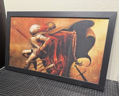 Force of Despair Seb McKinnon プレイマット 新品 Seb McKinnon Framed Stitched-Edge Force of Despair Playmat Signed