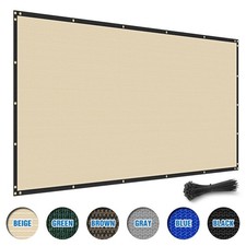 6'x25' Privacy Fence Screen HDPE Mesh Shade Cover Garden Windscreen Yard Pool