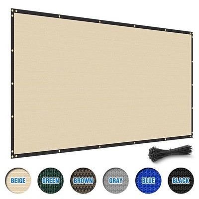 6'x25' Privacy Fence Screen HDPE Mesh Shade Cover Garden Windscreen Yard Pool
