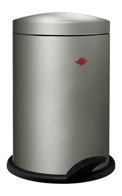 WESCO Treteimer 13L neusilber Abfalleimer Stahlblech Kunststoff