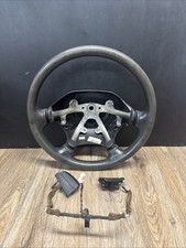 2002-2003 Slate Gray Dodge Ram 1500 Leather Steering Wheel W Out Cruise Control 2002-2003 Slate Gray Dodge Ram 1500 Leather Steering Wheel W Out Cruise Control