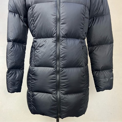 Eddie Bauer Luna Peak Down Parka Cappotto con Cappuccio Donna Taglia XS Nero Puffer - Foto 4 di 13