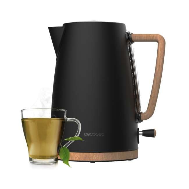 Bollitore Ecologico BPA-Free ThermoSense 200 Woody 1,7L Inox