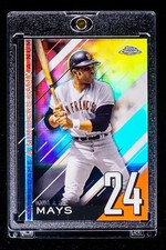 Willie Mays RARE REFRACTOR COLORBLAST RAINBOW PRIZM INVESTMENT CARD Giants SSP
