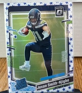 2023 Jaxon Smith-Njigba Panini Donruss Optic Blue Star Emoji Rated Rookie #293
