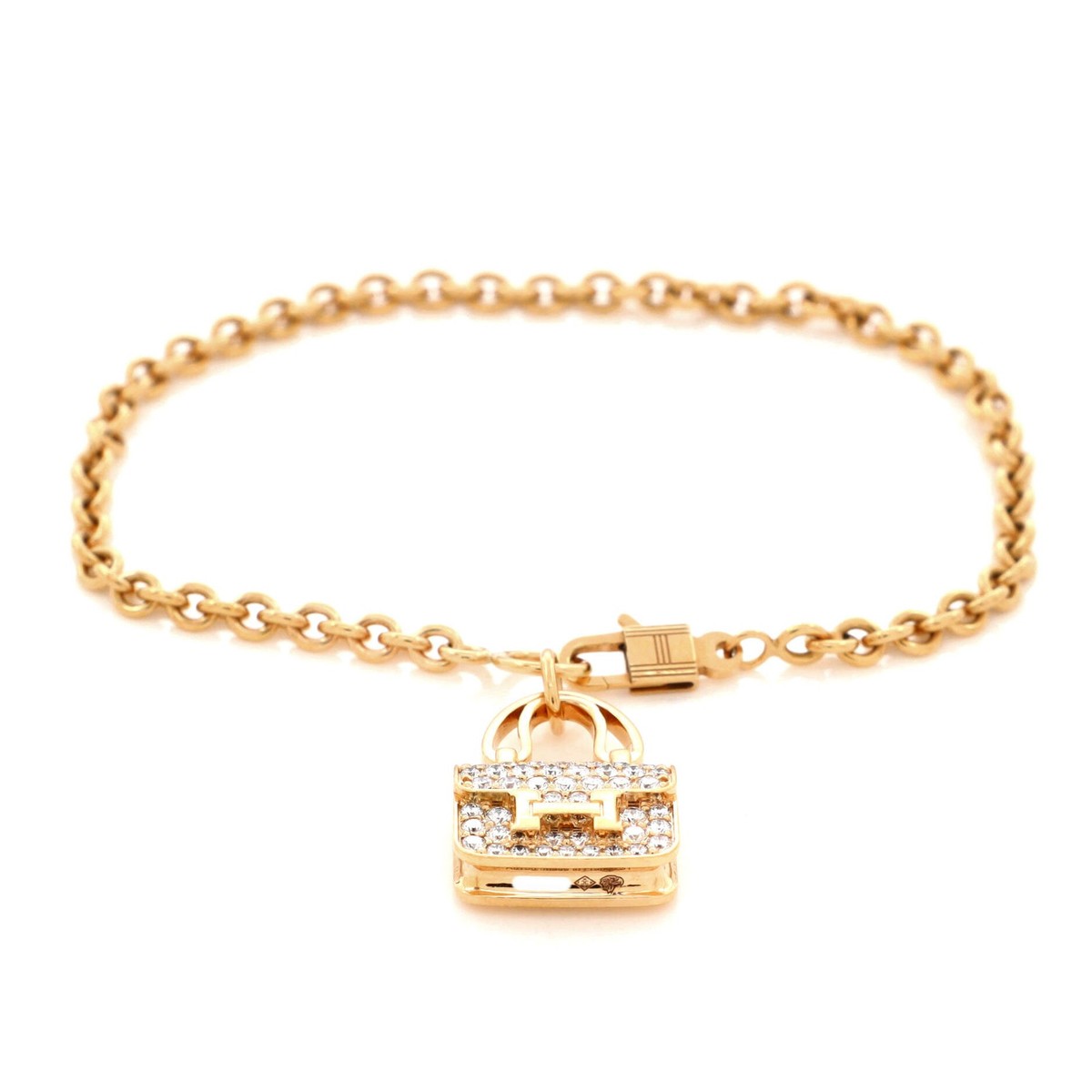Hermes Amulettes Constance Bracelet 18K Rose Gold with