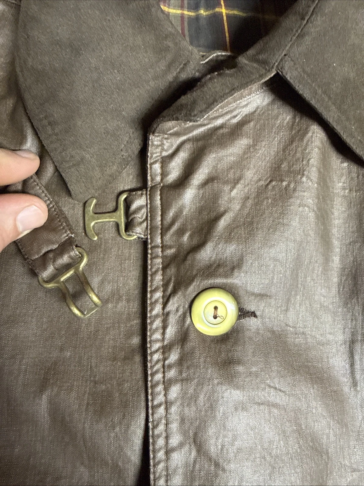 Francis Campelli By Mackintosh Brown Rubberized Rain Jacket Men's Large - product detail image 4