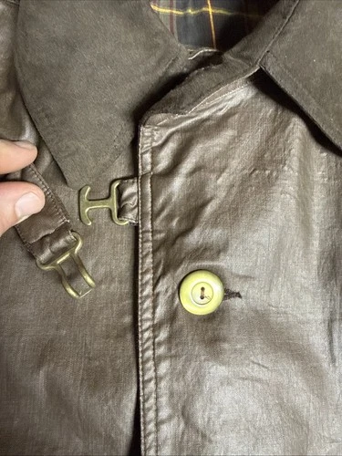Francis Campelli By Mackintosh Brown Rubberized Rain Jacket Men's Large  image 4