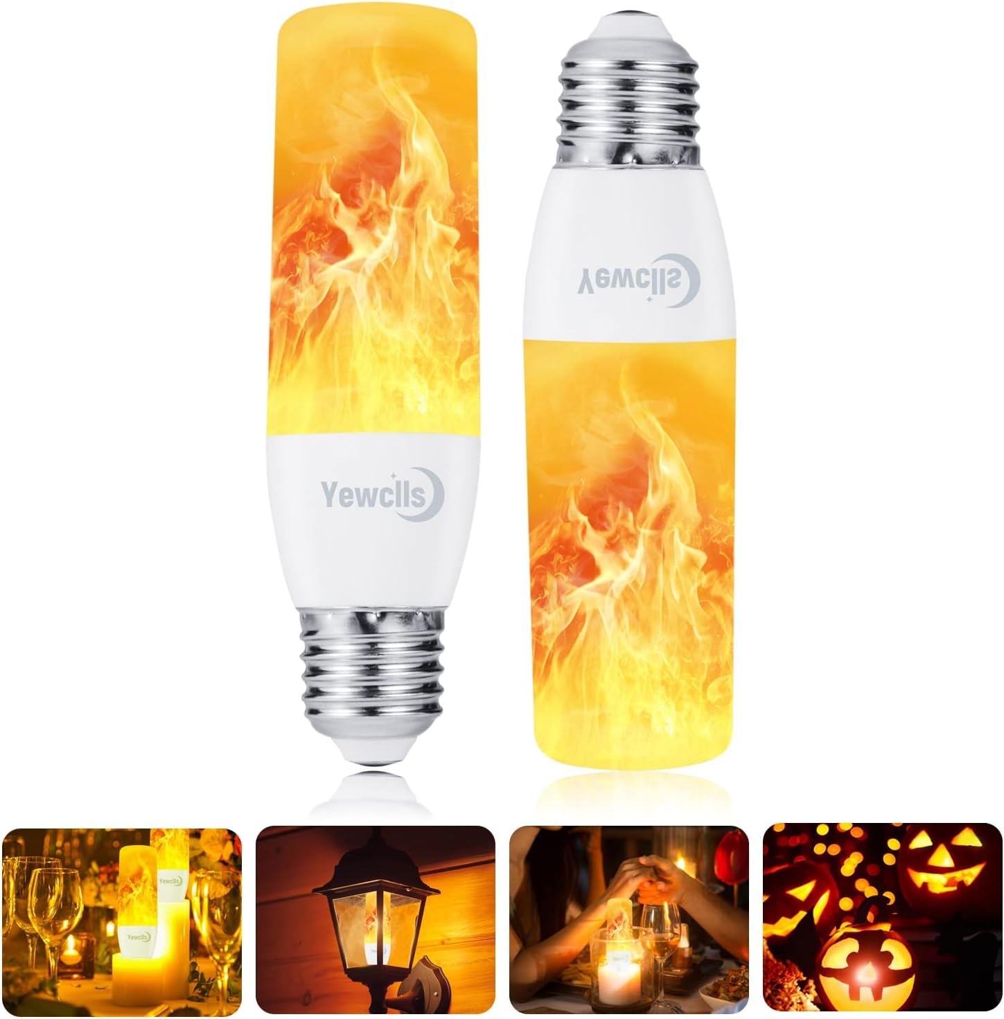 Ampoule à flamme E27 LED scintillante effet feu pour éclairage décoratif intérieur