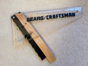 Sears Craftsman Protractor, Angle Finder, Ruler, for Table Saw