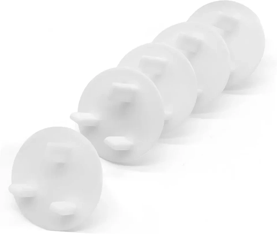 ERTZINLA Pack of 5 UK 3 Pin Child Safety Blanking Plug Socket Cover Protecter