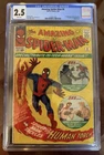Rare “Amazing Spider-Man” #8 Marvel Comic 1/1964 SILV 1st App Liv Brain CGC 2.5!
