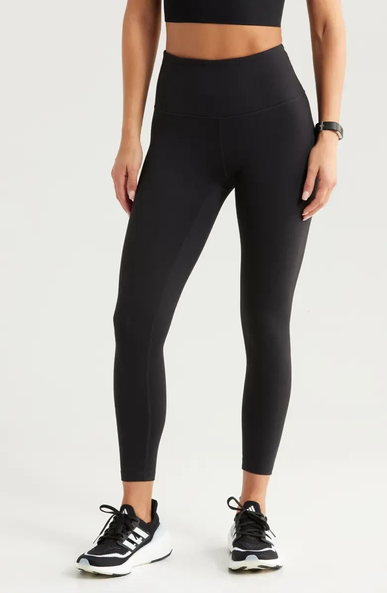 NEW! $59 ZELLA LIVE IN HIGH WAIST 7/8 LEGGINGS BLACK SIZE S