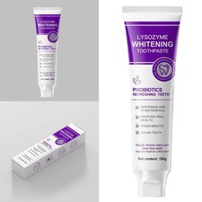 2Pcs Lysozyme Whitening Toothpaste Prevent Dental Caries Cleaning Teeth