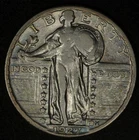 1927 STANDING LIBERTY QUARTER FINE DETAILS TONED