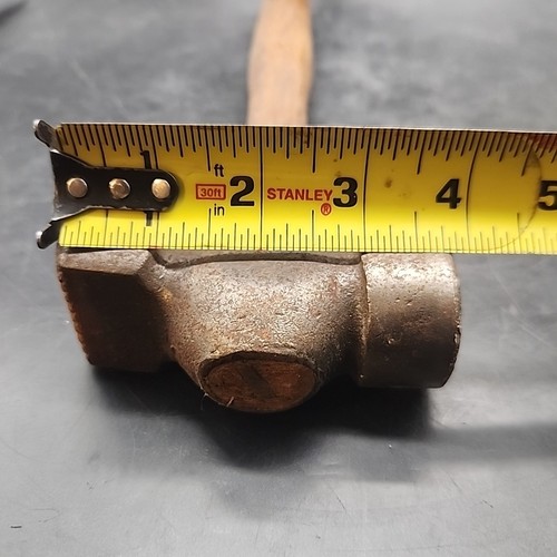 Vintage Blacksmith Cross Peen Farrier 2 Pound 4 Ounce Hammer 15.5" Overall - Picture 10 of 11