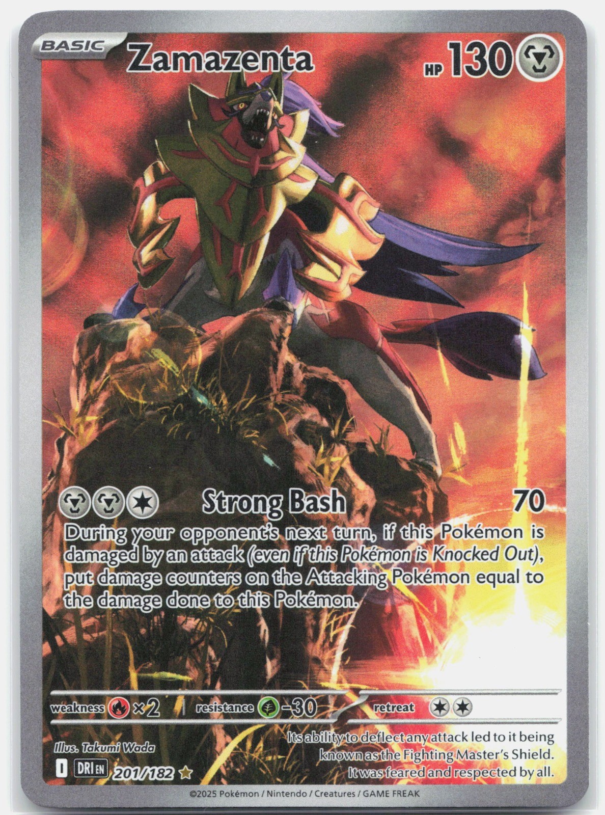 Zamazenta 2025 Scarlet & Violet: Destined Rivals #201/182