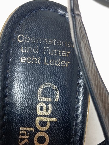GABOR Tacones con punta abierta Mujeres Tacones Talla EU 40 negro-azul - Imagen 4 de 5