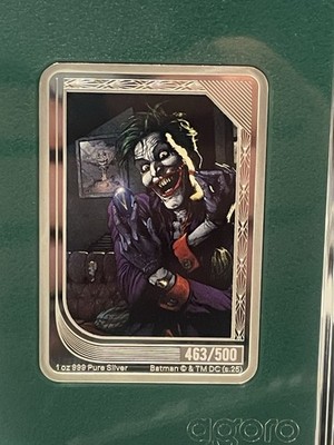 2025 – The Art of DC Comics - 1oz trading card Emerald - Joker 463