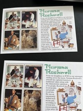 1994 Norman Rockwell 50c mini-sheet of 4 The Four Freedoms WWII era