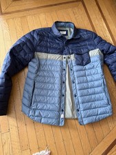 Marine Layer Men's Quilted Jacket Size M Blue Down Shirt